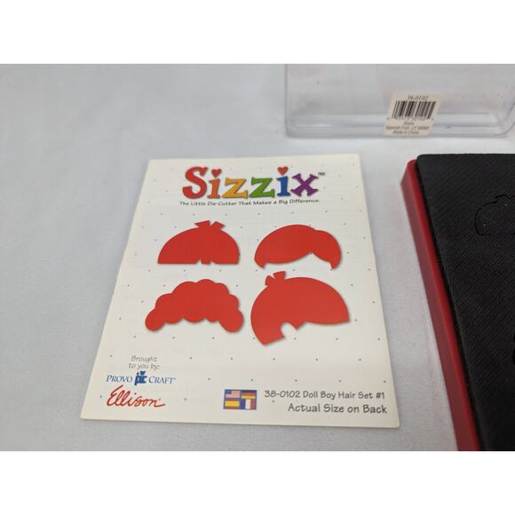 Sizzix 38-0102 Doll Boy Hair Set #1‎ Scrapbooking Die Cut Bigz - Picture 3 of 10
